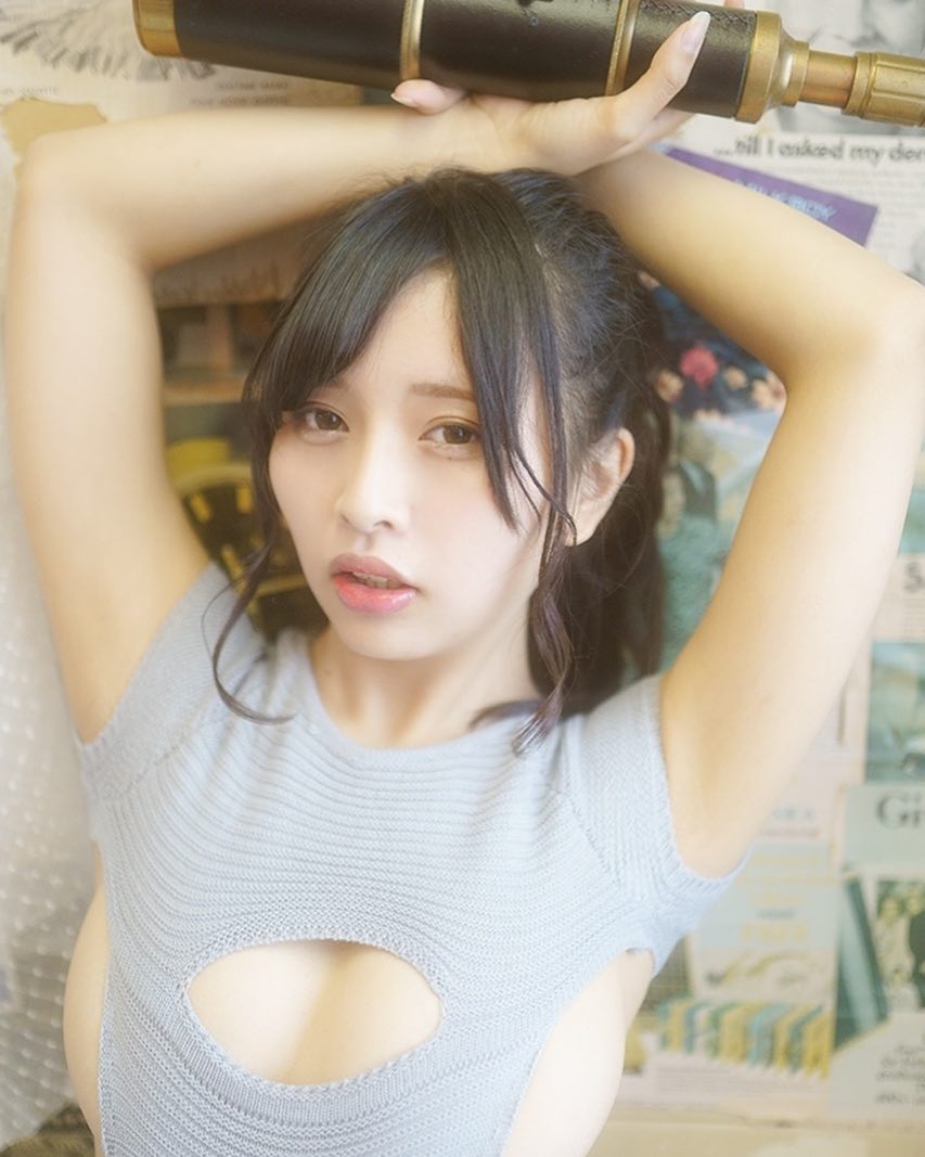 Hikari Hashimoto in Virgin Sweater Bikini with Side Boobs and Breasts