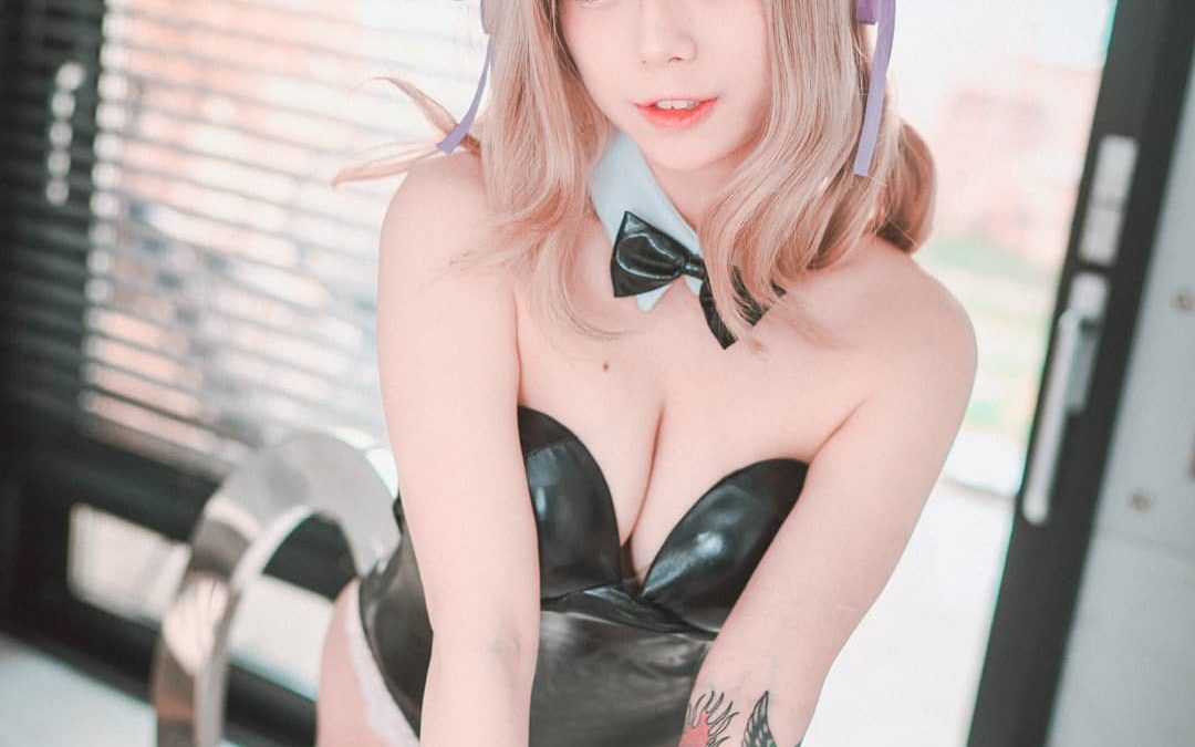 Maruemon Cute Korean Model in Playboy Bunny Cosplay