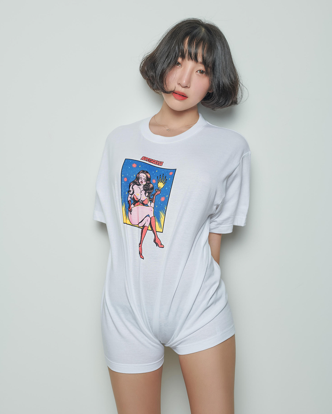 Inkyung97 Kang T-Shirt Camel Toe Hot Sexy Korean Girl