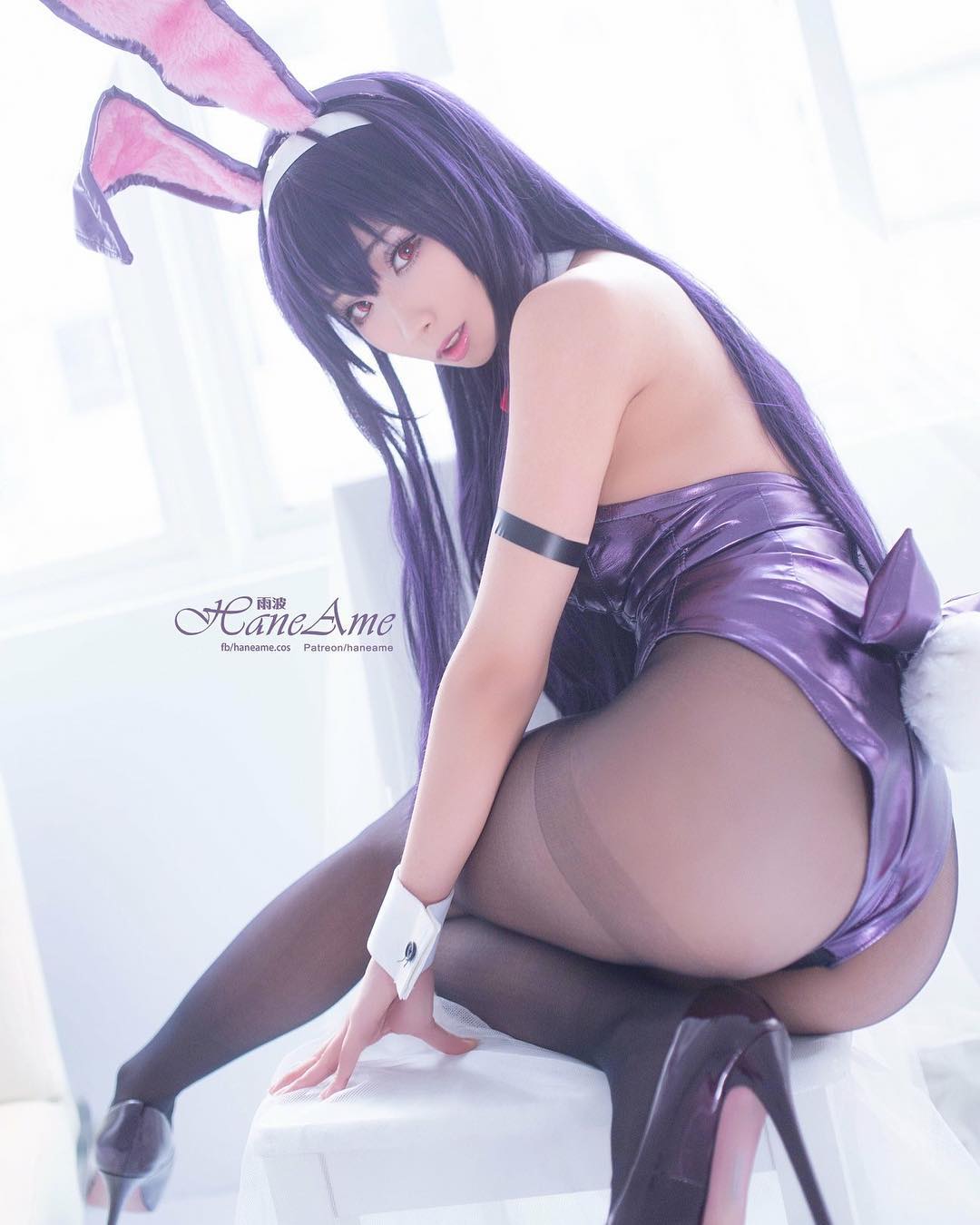 haneame 雨波 sexy japanese playboy bunny breasts tits ass stockings