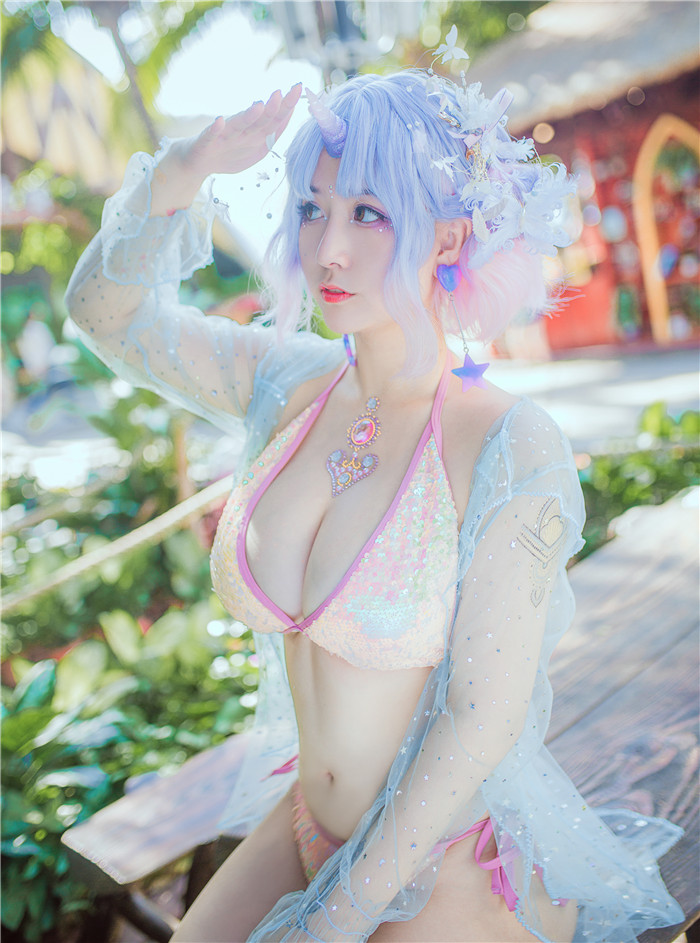 cute chinese porn actress with big tits sexy fairy cosplay bikini lingerie